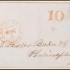 10c black Washington single on express mail cover