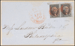 10c black Washington pos. 47-48R pair