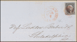 10c black Washington single on express mail cover