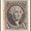 10c black Washington single