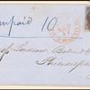 10c black Washington single on express mail cover