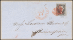 10c black Washington single on express mail cover