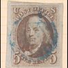 5c red brown Franklin single