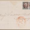 10c black Washington pair on cover