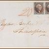 10c black Washington pair on cover