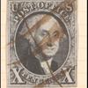 10c black Washington single