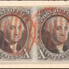 10c black Washington pair