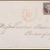 10c black Washington pair on cover