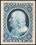 1c blue Franklin Carrier plate proof single