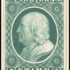 1c green Franklin carrier trial color proof single