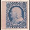 1c blue Franklin carrier stamp reprint single