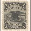 1c black American Match Company revenue stamp