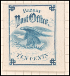 10c blue Sanitary Fair stamp proof