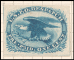 1c blue Eagle carrier single