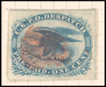 1c blue Eagle carrier stamp