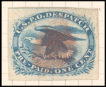 1c blue Eagle carrier stamp