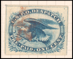 1c blue Eagle carrier stamp