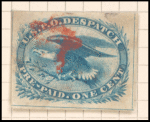 1c blue Eagle carrier single