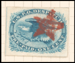 1c blue Eagle carrier single