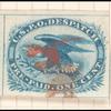1c blue Eagle carrier stamp