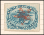 1c blue Eagle carrier stamp