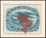 1c blue Eagle carrier stamp