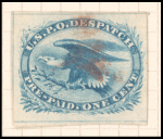 1c blue Eagle carrier stamp