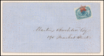 1c blue Eagle carrier stamp on cover