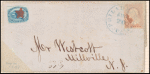 1c blue Eagle carrier stamp on cover