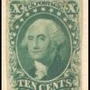 10c green Washington single