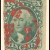 10c green Washington Type IV single