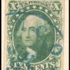 10c green Washington single