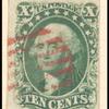 10c green Washington single