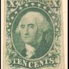 10c green Washington single