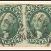 10c green Washington pair