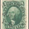 10c green Washington Type IV single