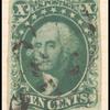 10c green Washington Type IV single