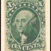 10c green Washington single