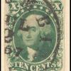 10c green Washington single