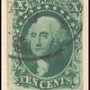 10c green Washington single
