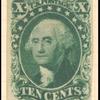 10c green Washington single