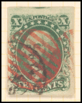 10c green Washington single