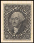 12 cent black George Washington single