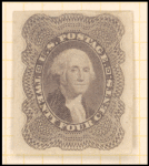 24c lilac George Washington single