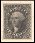 12c black George Washington single