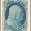 1c blue Franklin single