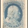 1c blue Franklin single
