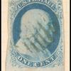 1c blue Franklin single