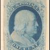 1c blue Franklin single