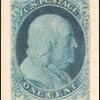 1c blue Franklin single